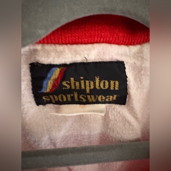 C. Vintage 1980s XS Red Varsity Jacket - Picture 3 of 3